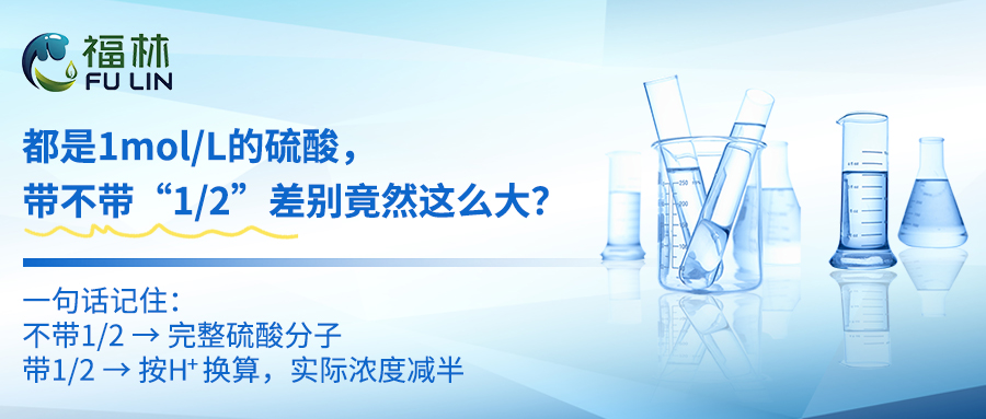 都是1mol/L的硫酸，带不带&ldquo;1/2&rdquo;差别竟然这么大？